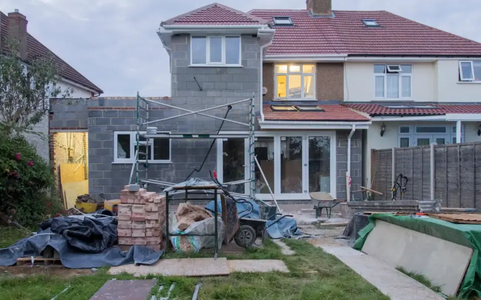 A builder at work